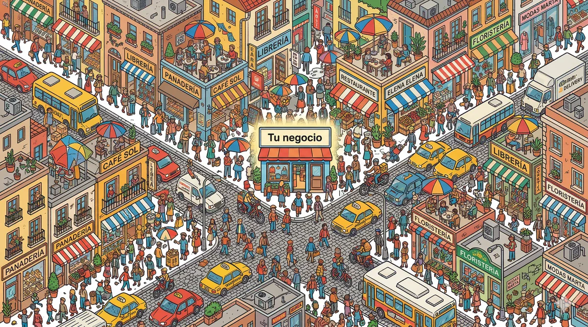 Tu negocio perdido entre la competencia — invisible para tus clientes en Google Maps